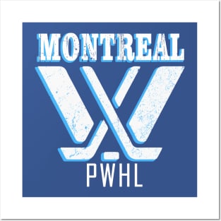 Vintage PWHL - (Montreal - PWHL) Posters and Art